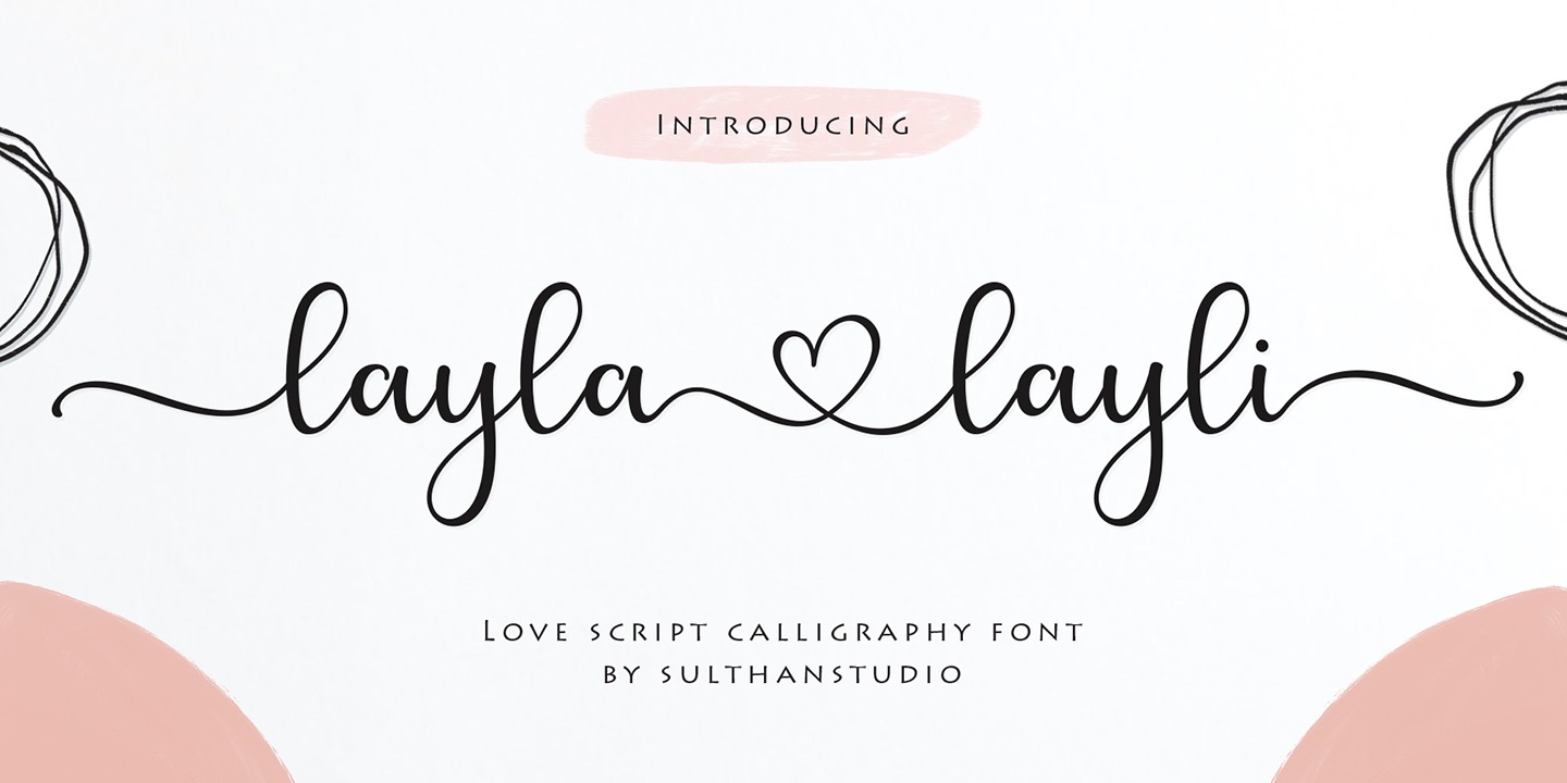 Layla Layli Font preview